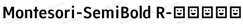 Montesori-SemiBold R字体转换